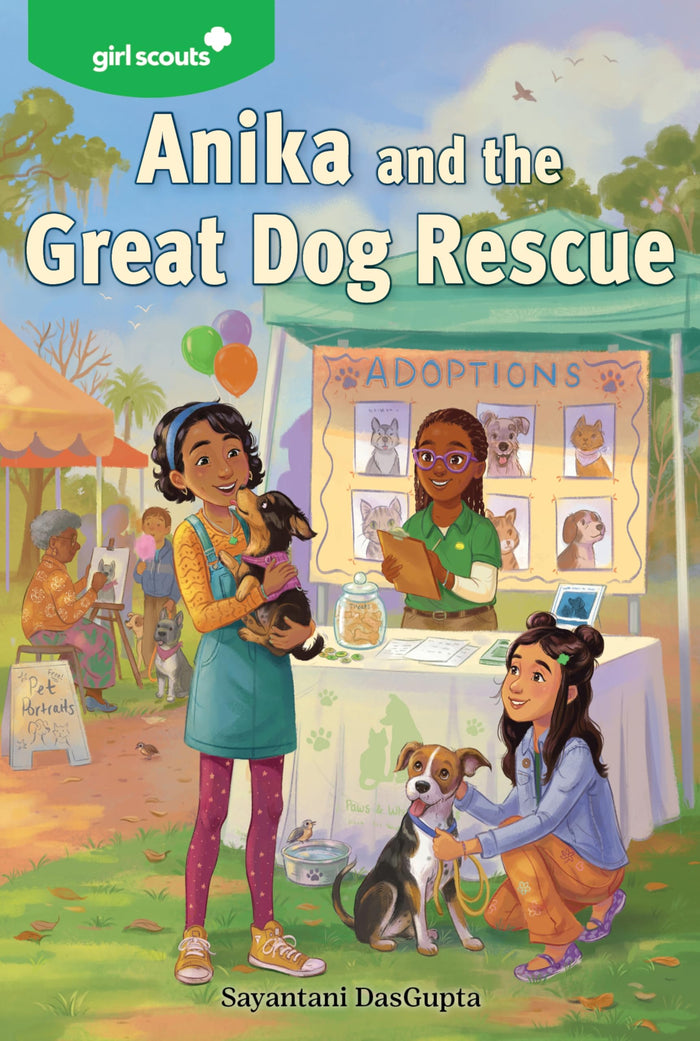 Girl Scouts: Anika and the Great Dog Rescue: A Heartwarming Story About Courage, Friendship, and Rescue for Girls (Ages 8-12) (A Girl Scouts Novel, 2) by Girl Scouts - Paperback cover
