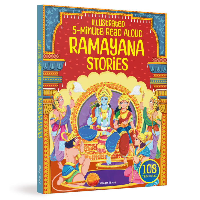 Illustrated Ramayana Stories: 5 Minutes Read Aloud by Wonder House Books - Paperback cover