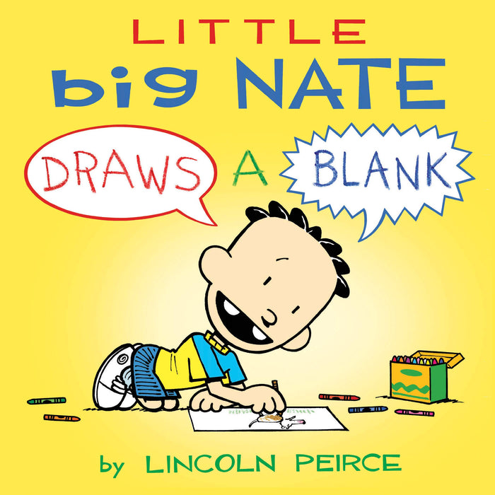 Little Big Nate: Draws A Blank (Volume 1) by Lincoln Peirce - Board Book cover