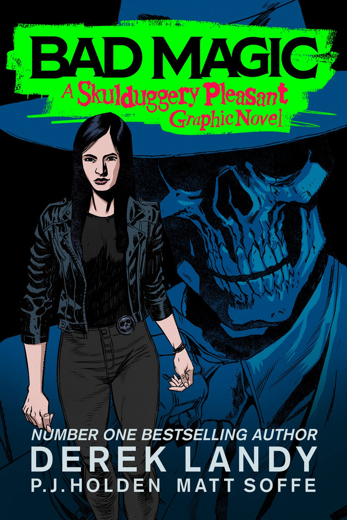 Bad Magic: An original, full-colour graphic novel in the Sunday Times bestselling fantasy detective series (Skulduggery Pleasant) by Derek Landy - Paperback cover