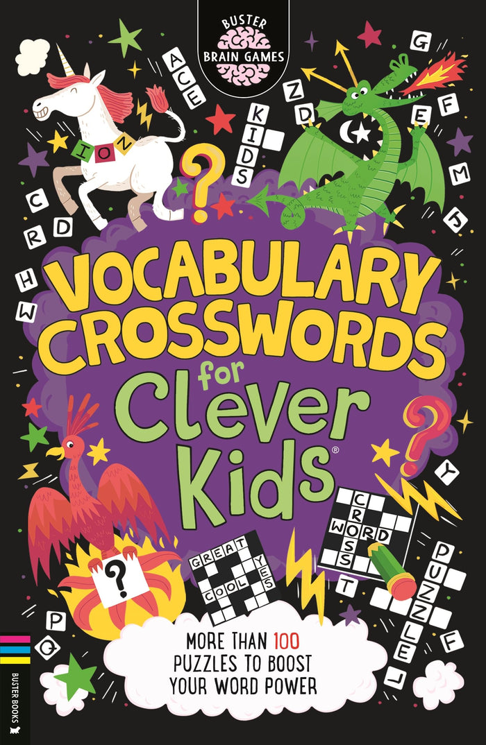 Vocabulary Crosswords for Clever Kids®: More than 100 puzzles to boost your word power (Buster Brain Games) by Gareth Moore - Paperback cover