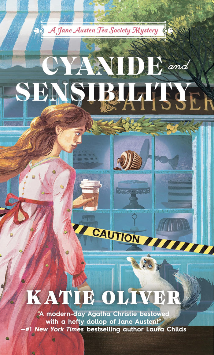 Cyanide and Sensibility (A Jane Austen Tea Society Mystery) by Katie Oliver - Mass Market Paperback cover