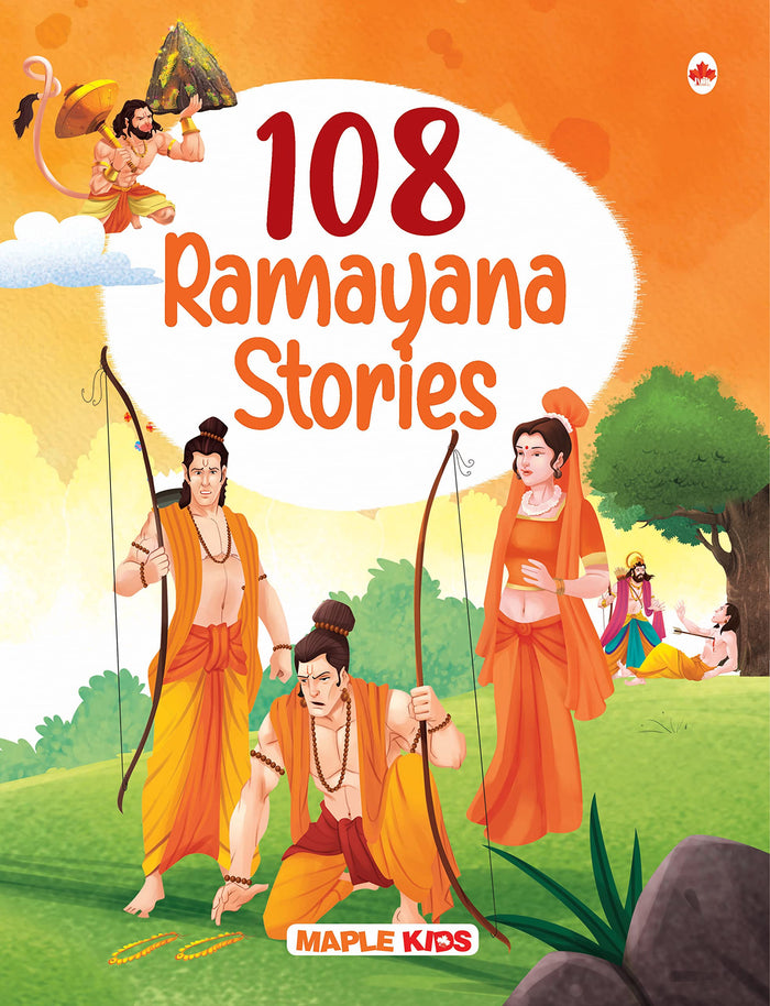 108 Ramayana Stories for Children (Illustrated) by Maple Press - Paperback cover