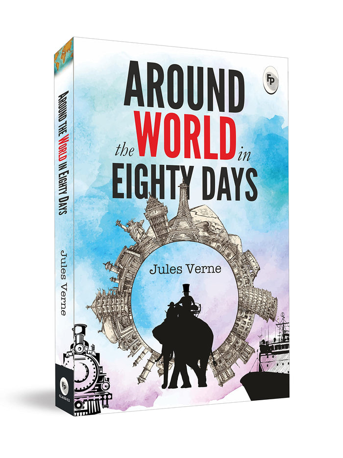 Around The World In Eighty Days by Jules Verne - Paperback cover