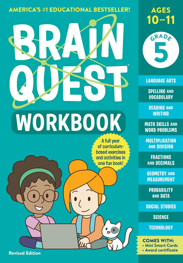 Brain Quest Workbook: 5th Grade Revised Edition by Workman Publishing - Paperback cover