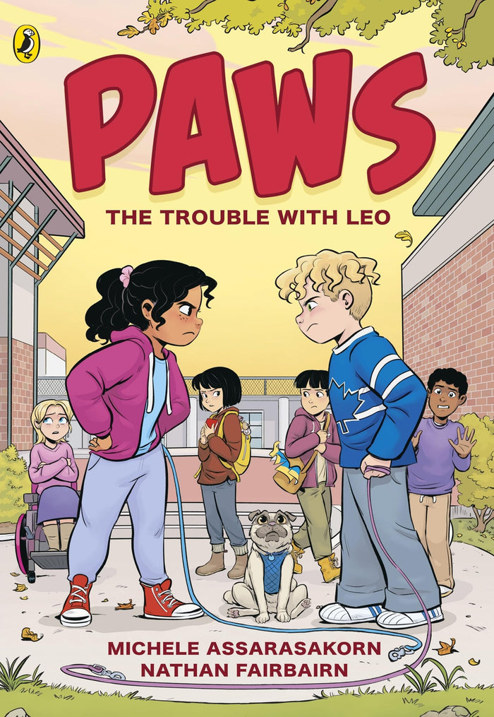 PAWS: The Trouble With Leo by Nathan Fairbairn - Paperback cover