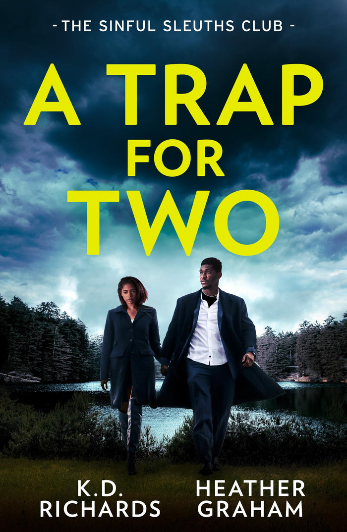A Trap For Two: The Sinful Sleuths Club: Dark Water Disappearance (West Investigations) / Tangled Threat by K.D. Richards / Heather Graham - Paperback cover