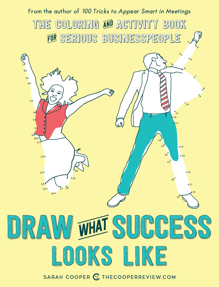 Draw What Success Looks Like: The Coloring and Activity Book for Serious Businesspeople by Sarah Cooper - Paperback cover