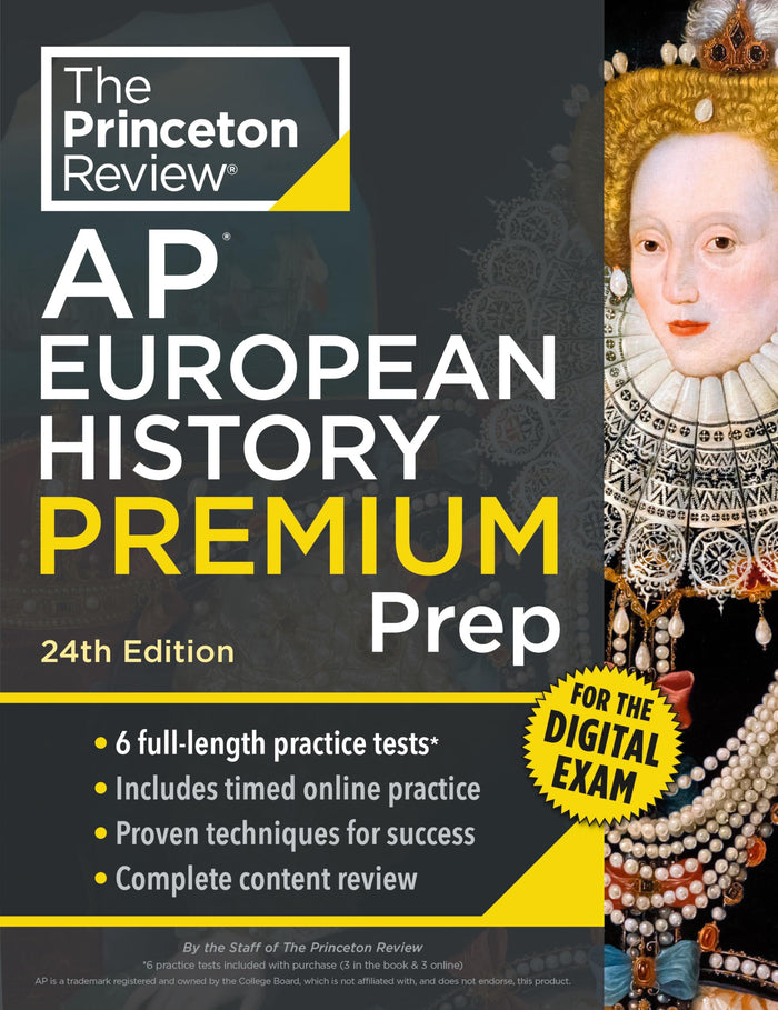 Princeton Review AP European History Premium Prep, 24th Edition: 6 Practice Tests + Digital Practice Online + Content Review (College Test Preparation) by The Princeton Review - Paperback cover