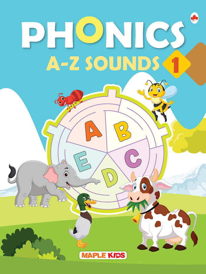 Phonics Reader - Alphabet Sounds - A-Z Sounds - Activity Book for Kids - Age 3+ Years - Learning Letter Sounds by Maple Press - Paperback cover