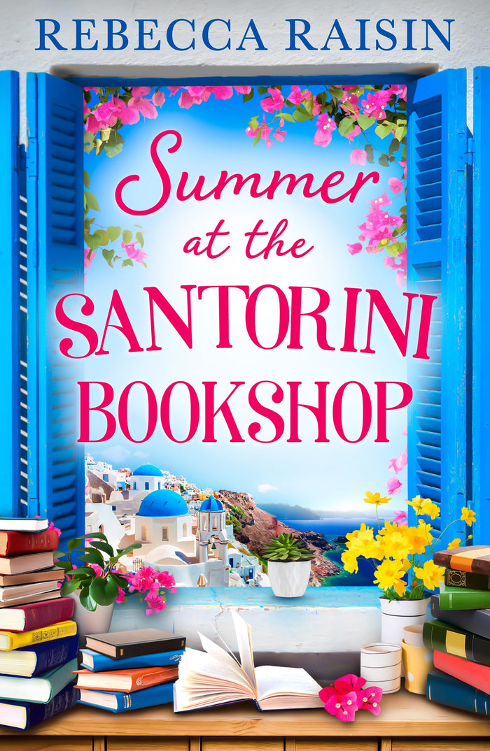 HQ Digital Summer at the Santorini Bookshop. by Rebecca Raisin - Paperback cover