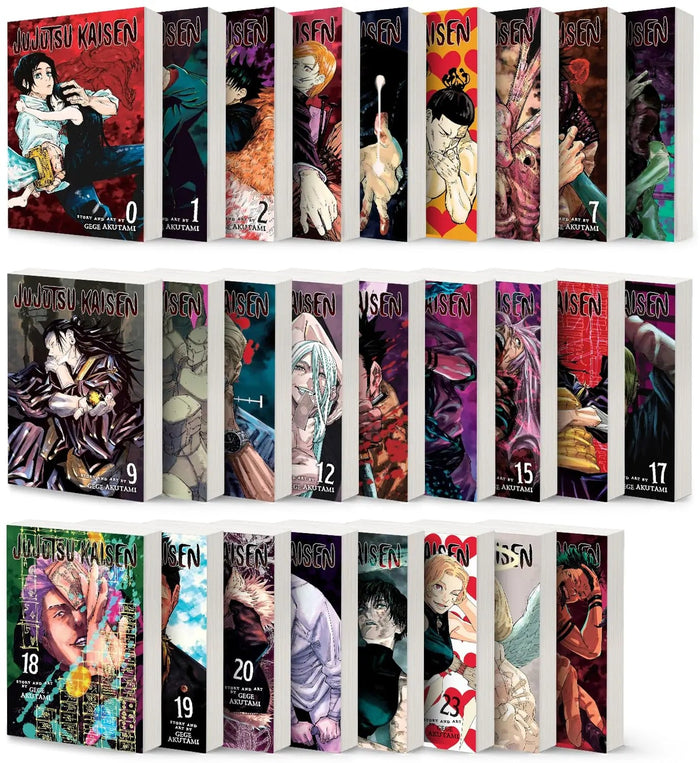 Jujutsu Kaisen Manga Vol 0 25 English Full Loose Set Jjk Sorcery Comic Series By Gege Akutami ?? Bonus Free Manga Themed Wall Poster - bulkbookshop.com