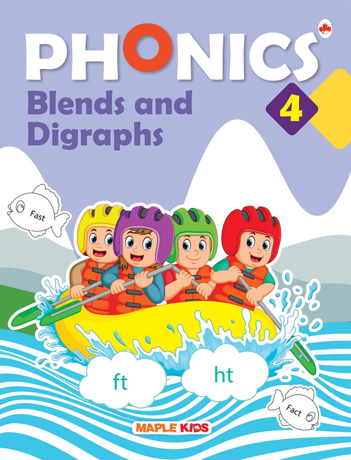 Phonics Reader - Blends and Digraphs - Activity Book for Kids - Age 3+ years - Learning Letter Sounds by Maple Press - Paperback cover