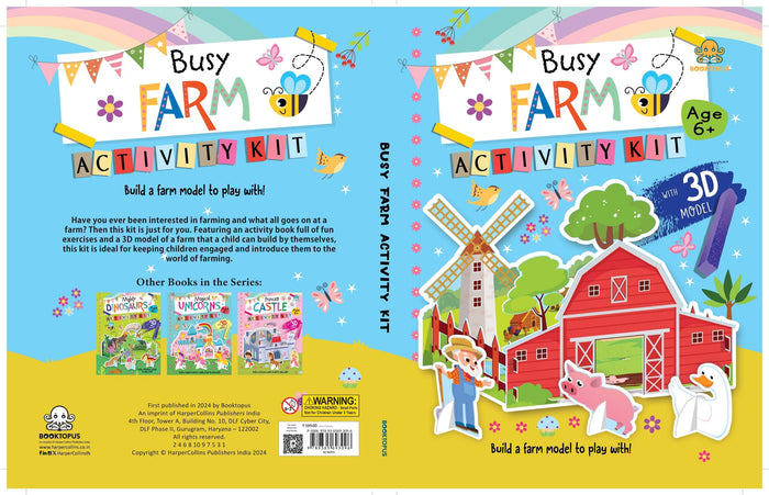 At the Busy Farm: Activity Kit (Build It Kit) by Booktopus - Board Book cover