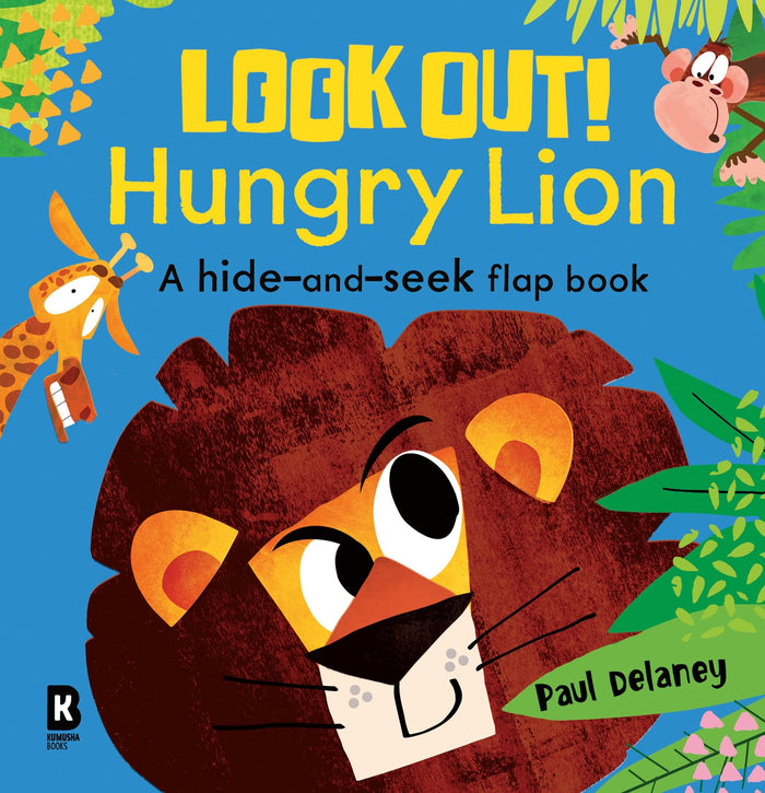 Kumusha Books Look Out! Hungry Lion (Look Out! Hungry Animals). by Paul Delaney - Board Book cover