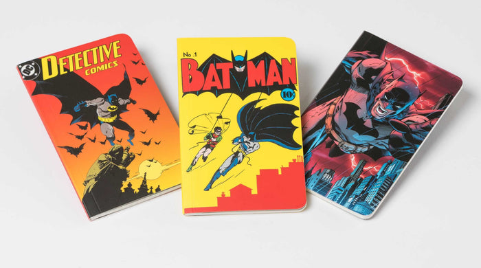 DC Comics: Batman Through the Ages Pocket Notebook Collection (Set of 3) by Insight Editions - Paperback cover