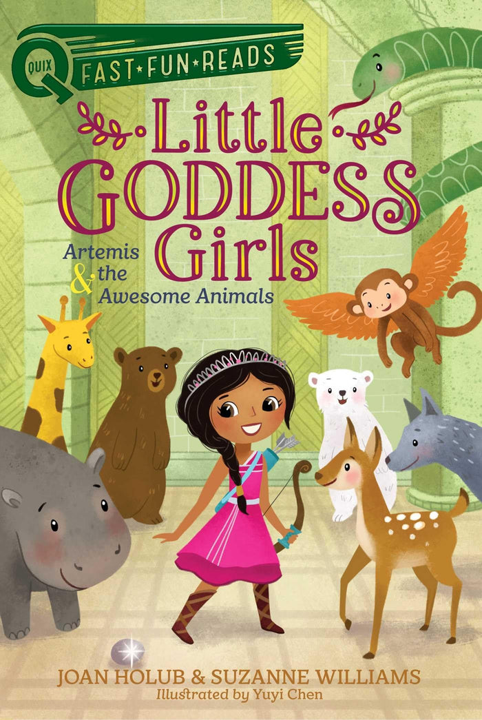 Artemis & the Awesome Animals: A QUIX Book (4) (Little Goddess Girls) by Suzanne Williams - Paperback cover