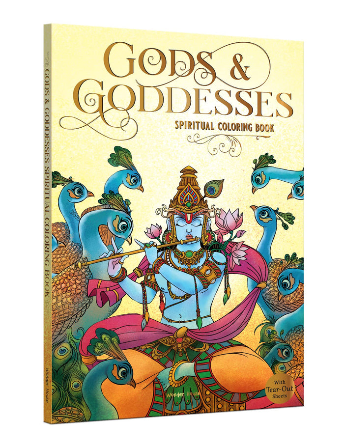 Gods and Goddesses - Spiritual Coloring Book by Wonder House Books - Paperback cover