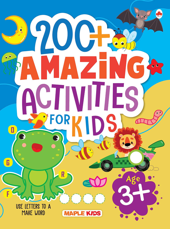 Brain Activity Book for Kids - 200+ Amazing Activities for Age 3+ by Maple Press - Paperback cover