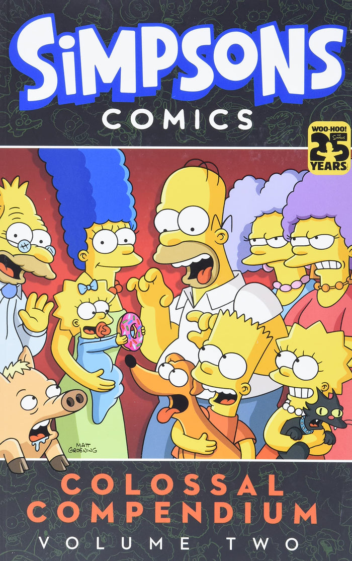 Simpsons Comics Colossal Compendium Volume 2: Classic Stories from Springfield with Collectible Moe's Tavern Paper Craft by Matt Groening - Paperback cover
