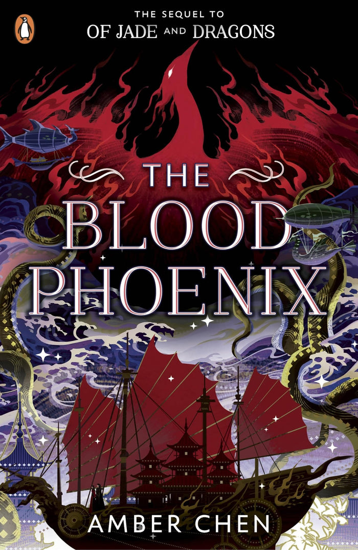 The Blood Phoenix (Fall of the Dragon) by Amber Chen - Paperback cover