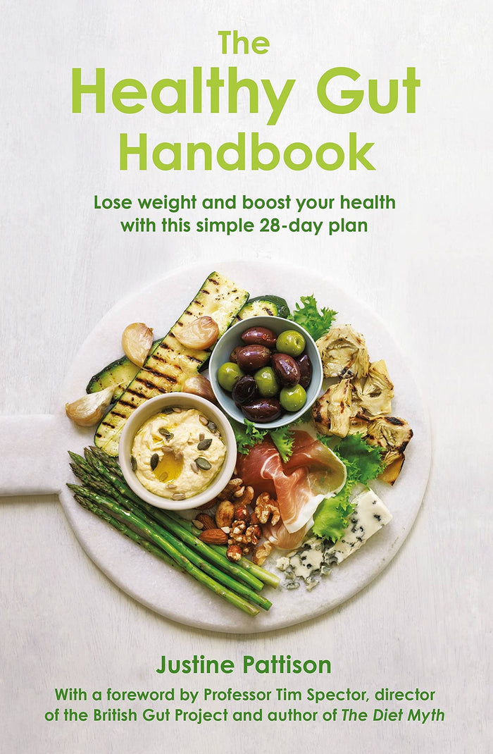 The Healthy Gut Handbook by Justine Pattison - Paperback cover