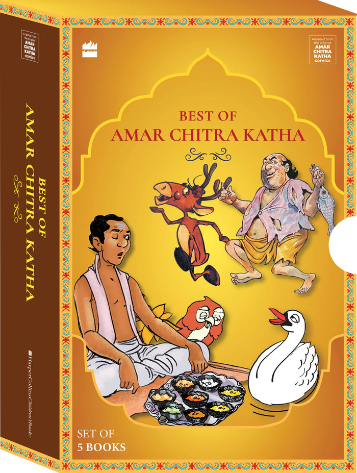 Best of Amar Chitra Katha: Stories from the Panchatantra, Tales of Wit and Wisdom, Jataka Tales, Fabulous Fables from India, and Favorite Indian Folktales by Amar Chitra Katha - Bundle cover