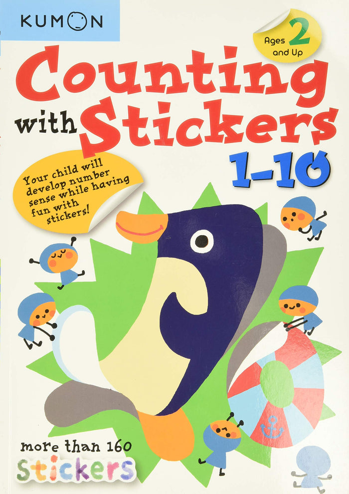 Kumon Counting With Stickers 1-10 by Kumon Publishing - Paperback cover