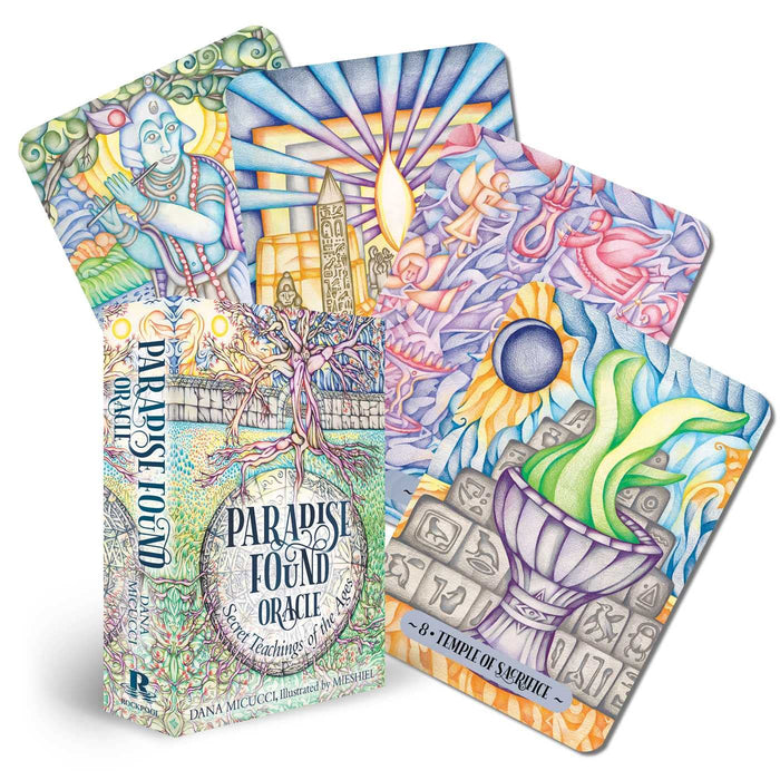 Paradise Found Oracle: Secret Teachings of the Ages (Rockpool Oracle) by Dana Micucci - Cards cover