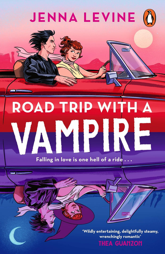 Road trip with a vampire by Jenna Levine - Paperback cover