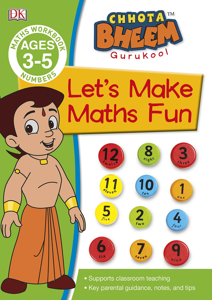 Chota Bheem Gurukool - Let's Make Maths Fun (3-5 Years) by D.K. Publishing - Paperback cover