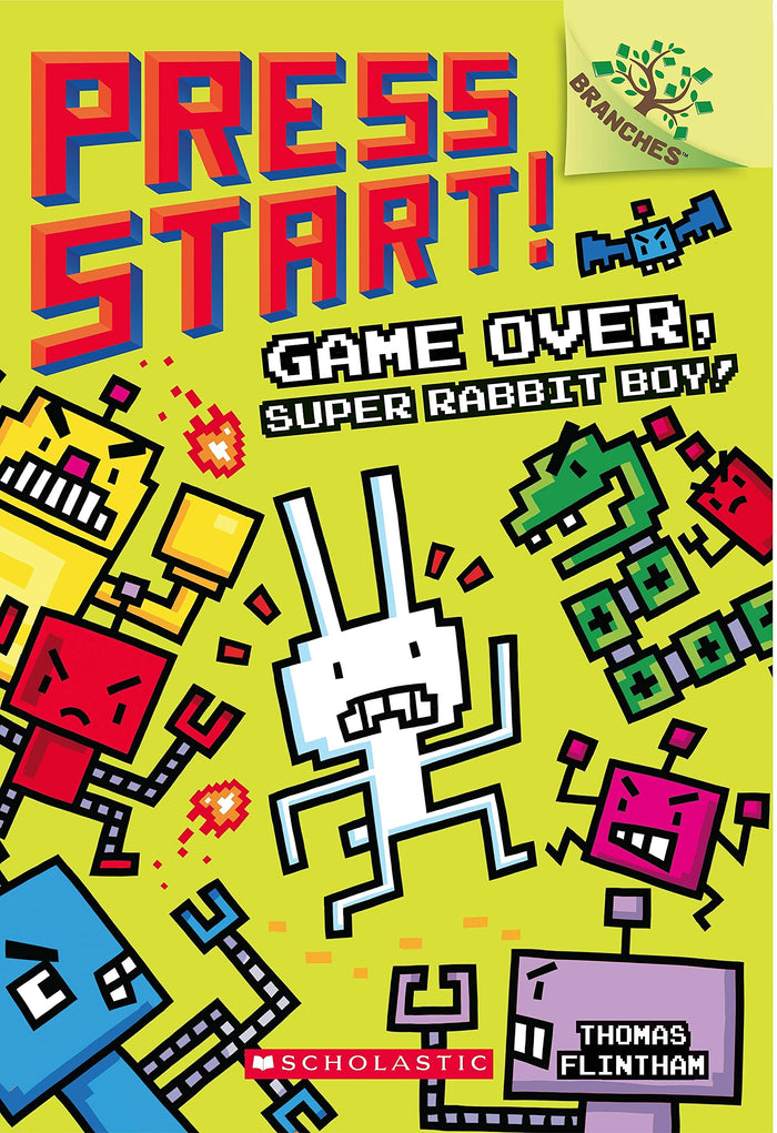 Press Start! #01 Game Over A Branches Book: Super Rabbit Boy! by Thomas Flintham - Paperback cover