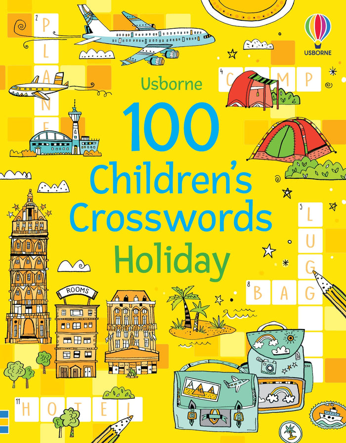 100 Children's Crosswords Holiday by Philip Clarke - Paperback cover