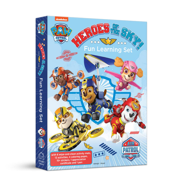 Nickelodeon Paw Patrol - Air Patrol Heroes of The Sky! : Fun Learning Set (With Wipe And Clean Mats by Wonder House Books - Loose Leaf cover