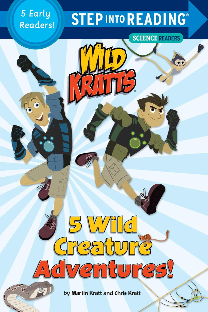 5 Wild Creature Adventures! (Wild Kratts) (Step into Reading Collection) by Chris Kratt - Paperback cover