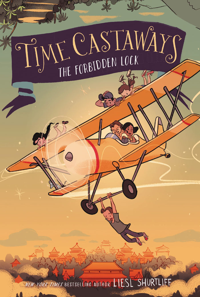 Time Castaways #3: The Forbidden Lock: A Magical Adventure Where Siblings Battle Time Pirates to Save History for Kids (Ages 8-12) by Liesl Shurtliff - Paperback cover