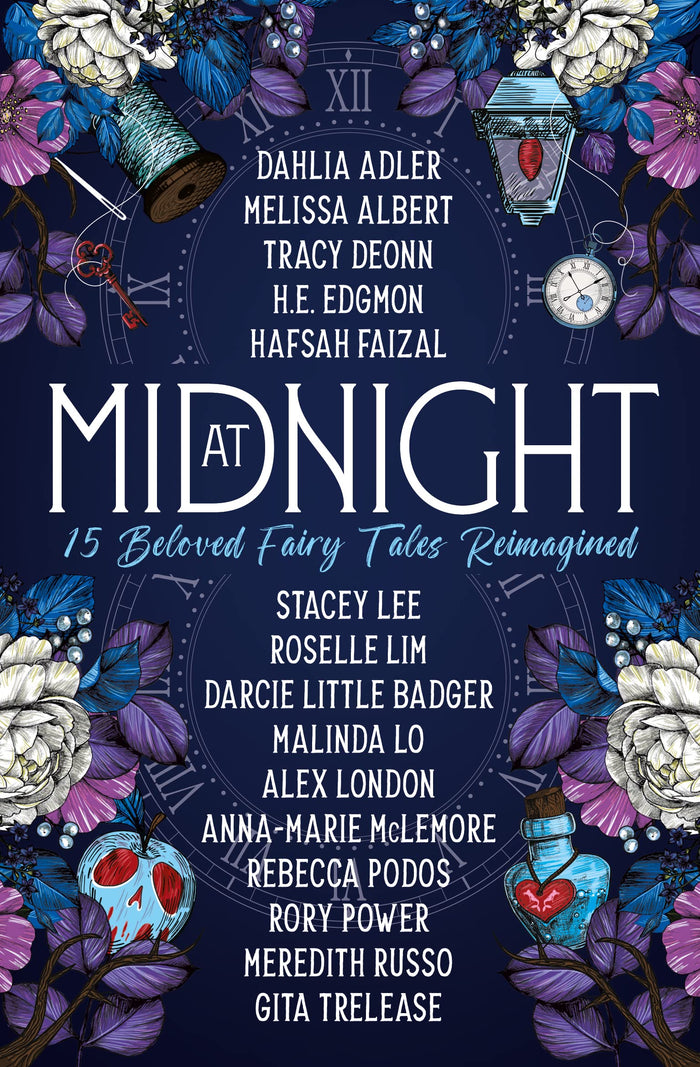 At Midnight: 15 Beloved Fairy Tales Reimagined by Dahlia Adler - Paperback cover
