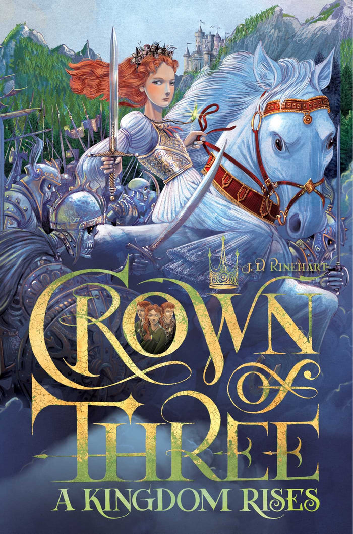 A Kingdom Rises (Crown of Three) by J. D. Rinehart - Paperback cover