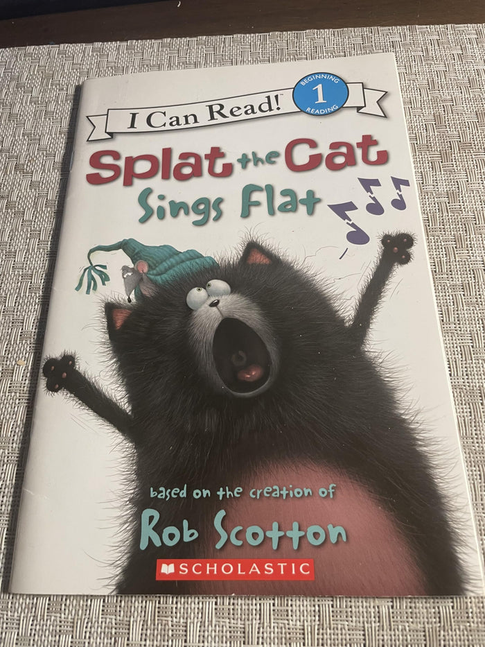 Splat the Cat: Splat the Cat Sings Flat (I Can Read Level 1) by Rob Scotton - Paperback cover