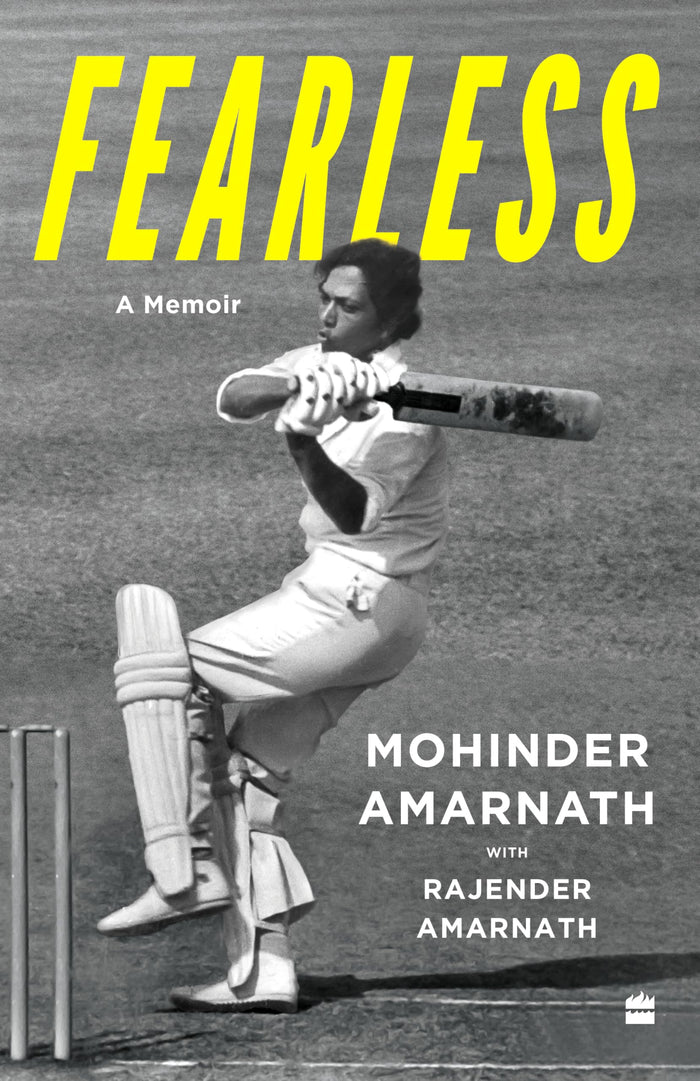 FEARLESS : A Memoir by Rajender Amarnath - Hardcover cover