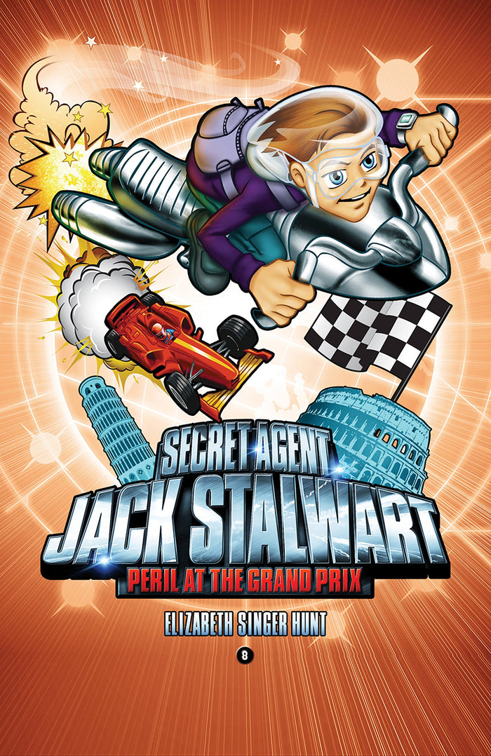 Secret Agent Jack Stalwart: Book 8: Peril at the Grand Prix: Italy (The Secret Agent Jack Stalwart Series, 8) by Elizabeth Singer Hunt - Paperback cover