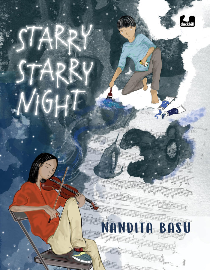 Starry Starry Night: A graphic novel that explores death, grief, friendship and music by Nandita Basu - Paperback cover