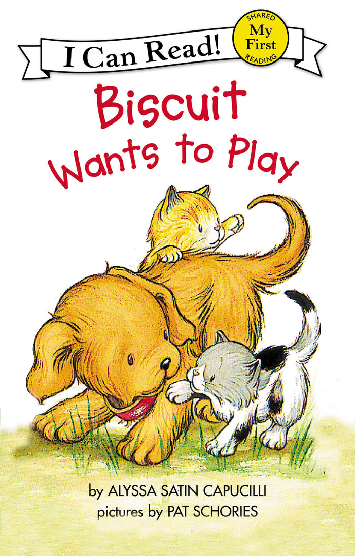 Biscuit Wants to Play: A My First I Can Read Tale of Biscuit the Yellow Puppy Befriending Two Playful Kittens―For Ages 4-8 by Alyssa Satin Capucilli - Paperback cover