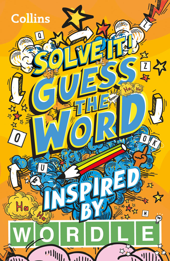Guess the word: More Than 140 Puzzles Inspired by Wordle for Kids Aged 8 and Above (Solve it!) by Collins Kids - Paperback cover