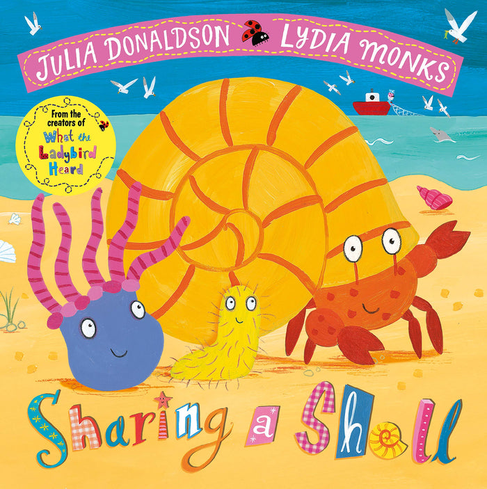 Front cover of the book 'Sharing A Shell' by Julia Donaldson.