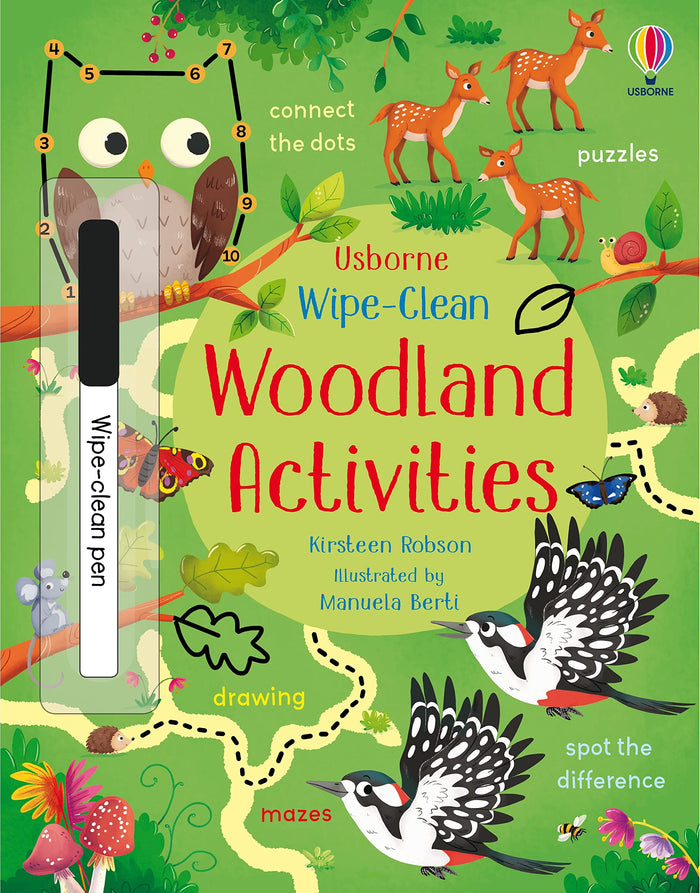 Wipe-Clean Woodland Activities by Kirsteen Robson - Paperback cover