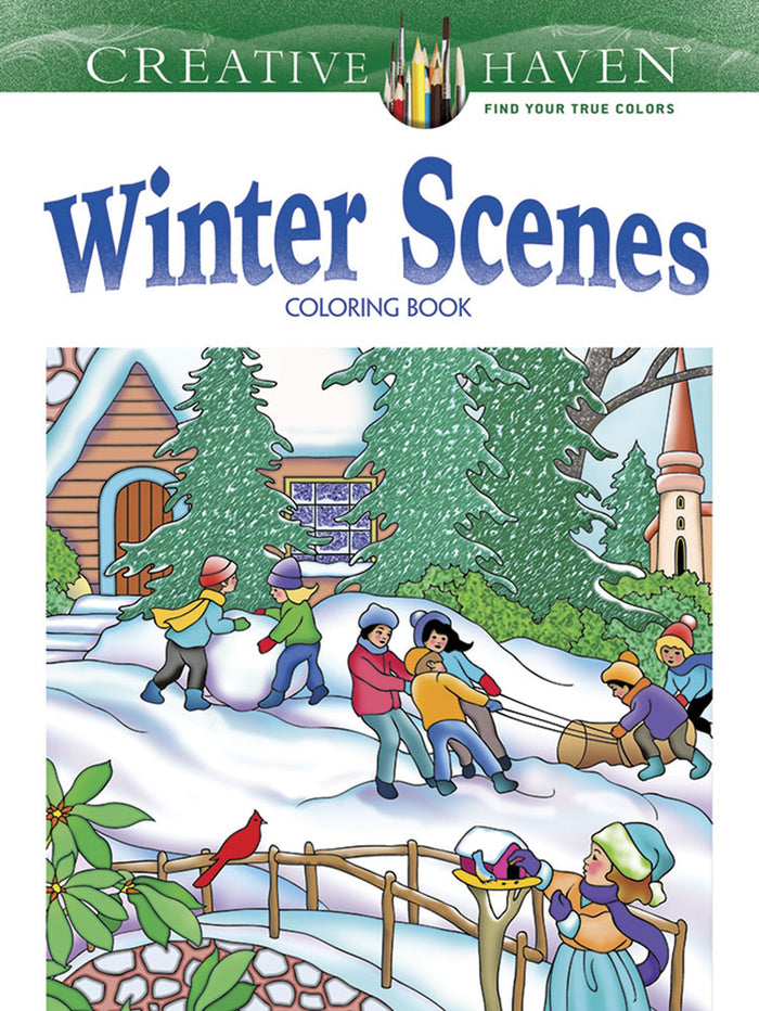 Creative Haven Winter Scenes Coloring Book (Adult Coloring Books: Seasons) by Marty Noble - Paperback cover