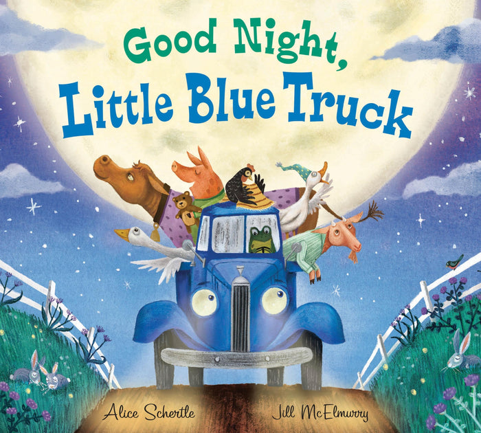 Good Night, Little Blue Truck: A Heartwarming Bedtime Story about Trucks, Farm Animals, and Friendship, For Kids (Ages 4-8) by Alice Schertle - Board Book cover