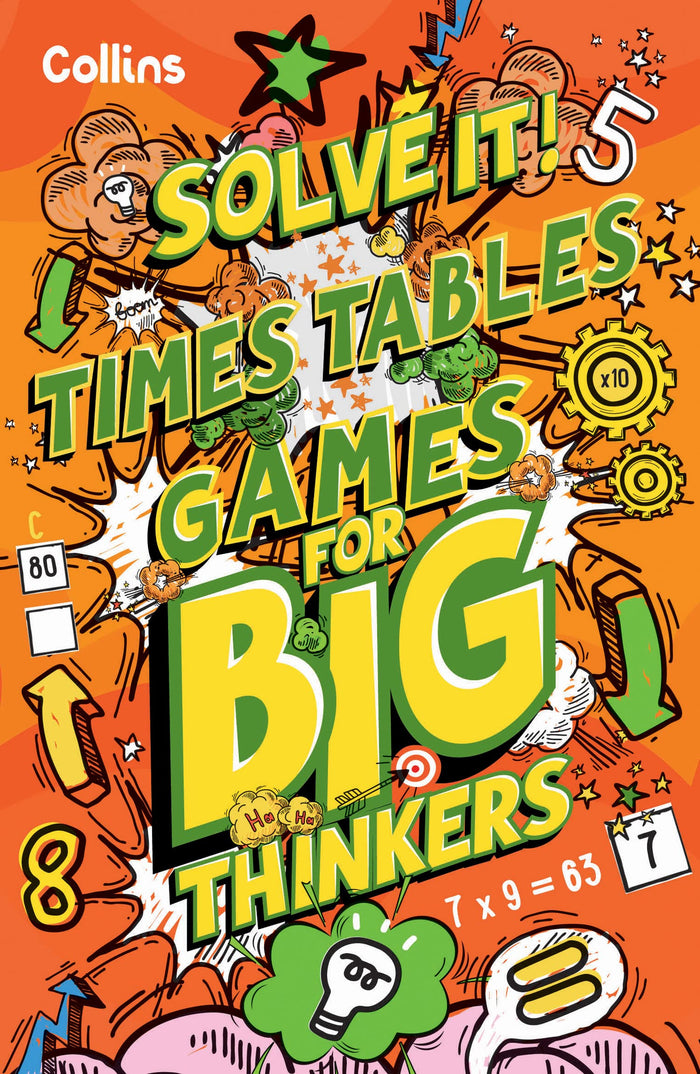 Times Table Games for Big Thinkers (Solve It!) by Collins - Paperback cover