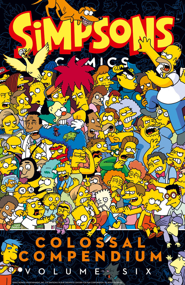 Simpsons Comics Colossal Compendium Volume 6: Big Laughs and Stories with Homer, Marge, Bart, Lisa, and Springfield by Matt Groening - Paperback cover